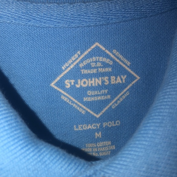 Set of 2 ST. John’s Bay Mens Legacy Polos SZ MEDIUM EUC - Picture 2 of 15